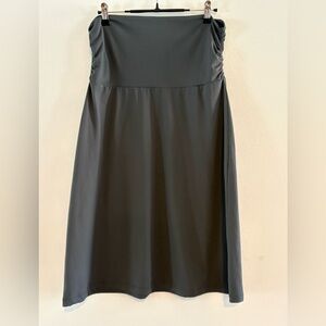 Eddie Bauer Athletic Charcoal Midi Skirt S